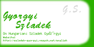 gyorgyi szladek business card